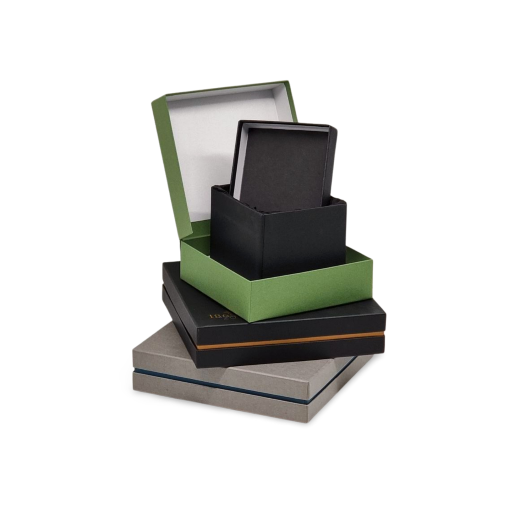 Edel-Kartonagen für hochwertige Präsentationen, optional mit Magnetverschluss und/oder Tragegriff