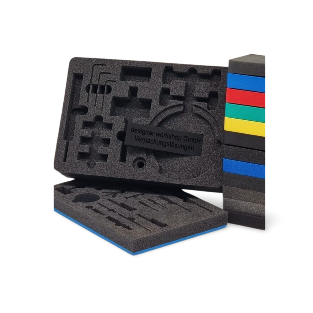 Maßgeschneiderte Schaumstoffeinlagen ab 1 Stück, präzise per Wasserstrahl geschnitten